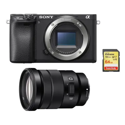 SONY A6400 Body Black + SONY SEL 18-105MM F4 G OSS + 64GB SD card