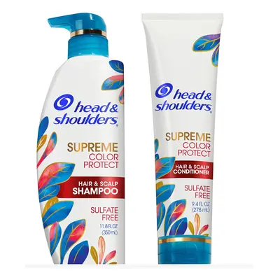 Head & Shoulders Dandruff Shampoo and Conditioner Supreme Color Protect with Argan Oil and Manuk