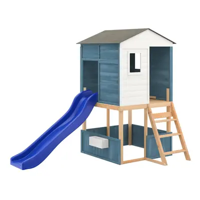 vidaXL Outdoor Playset Garden Playhouse Playground Equipment Solid Wood Fir