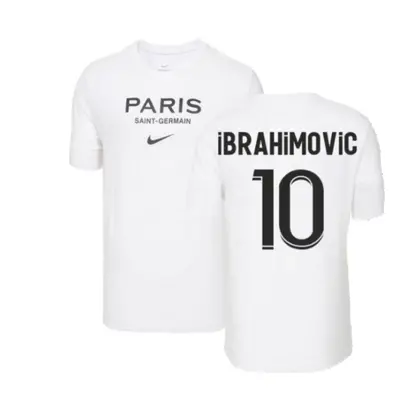 (M) PSG Swoosh Tee (White) (IBRAHIMOVIC 10)