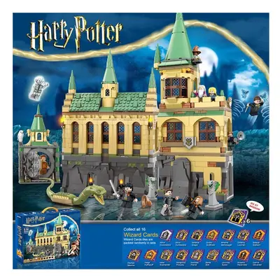 (Chamber of Secrets) Harry Building Potter Blocks Assembling Educational Toy Model Belfry Castle