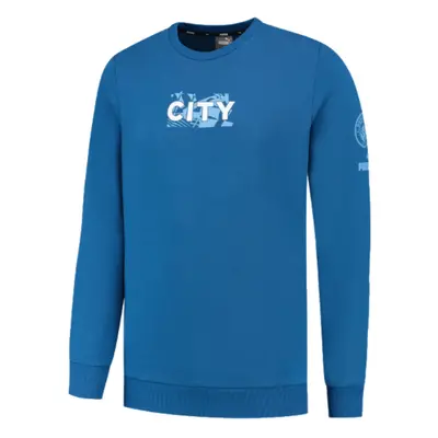 (M) Man City FtblCore Graphic Crew Sweat (Lake Blue)