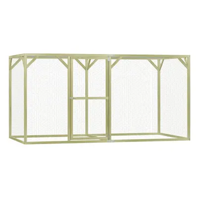 vidaXL Chicken Cage Outdoor Chicken Run Cage Chicken Coop Hen House Steel