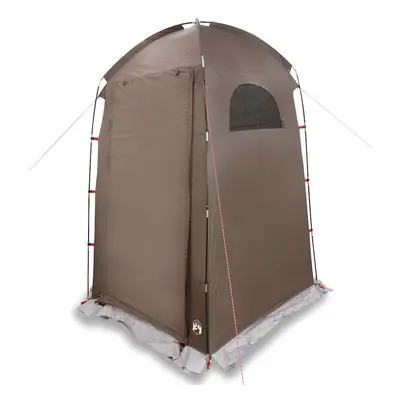 (brown) vidaXL Shower Tent Waterproof Privacy Tent Toilet Tent Patio Changing Shelter