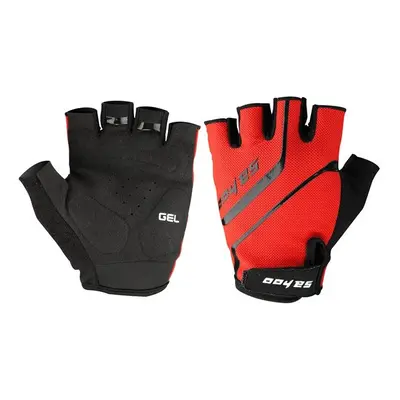 (Red, L) Outdoor Bike Tactical Breathable Sport Cycling Half Finger Gloves Bicycle Gloves