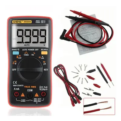 True RMS NCV Digital Multimeter Counts Backlight AC DC Current Voltage Tester