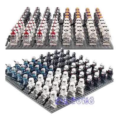 128PCS Star Wars Clone Troopers Fit Lego Minifigures Kid Toys Gift with Base Plate