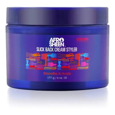 Afro Sheen Slick Back Cream Styler. Contains Shea Butter to smooth & holds. Oz.