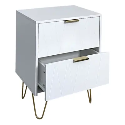 Bedside Tables With Drawer Gold Legs Side Table Bedroom Furniture White