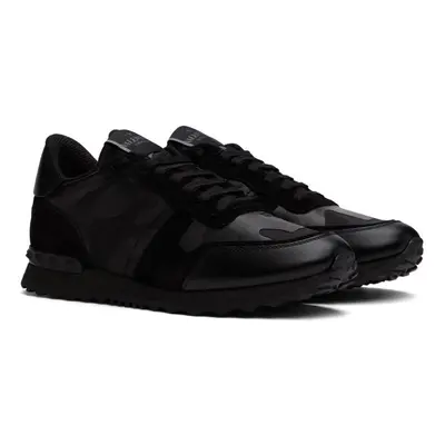 (0NO Black, 9) Valentino Camo NOIR Rockrunner Trainers