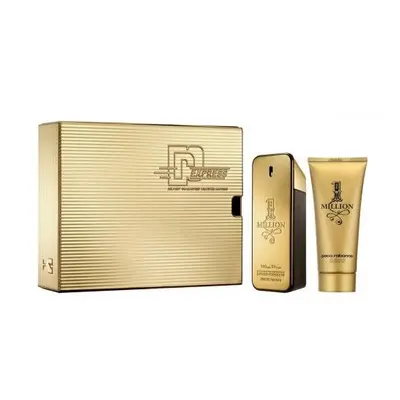 Paco One Million Pcs Set For Men: 3.4 Eau De Toilette Spray + 3.3 Shower Gel (Metal Box)