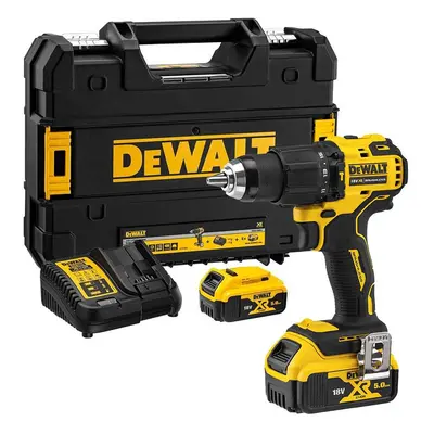 Dewalt DCD709P2T 18v XR Brushless Compact Combi Hammer Drill Tstak - x 5.0ah