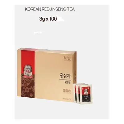 (3gr x 100ea) Korean Red Ginseng Instant Tea Bag Pack Packets (3gr Each), Cheong Kwan Jung