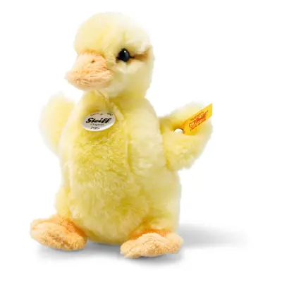 Steiff USA Yellow Pilla Duckling Plush Toy, 5.5 x 5.1 x 3.5 - Cuddly Duck Toy, Airbrushed Accent