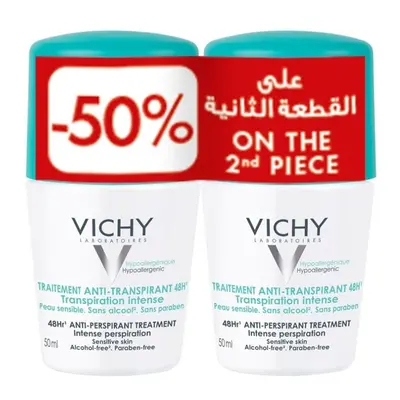 Vichy 48HR Antiperspirant Deo Roll-On Antiperspirant Deo (Promo Pack)