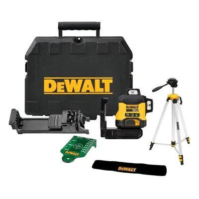 DeWalt DCLE34031N 18V XR Compact Green Laser x Degree Bare Tool + Tripod