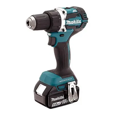 Makita DDF484RTJ Brushless Drill Driver 54Nm with 2X 5.0Ah batts and DC18RC Charger in a Makpac 