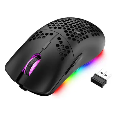 Wireless Lightweight Gaming Mouse,11 Chroma RGB Backlit of 2.4G Wireless Rechargeable Honeycomb 