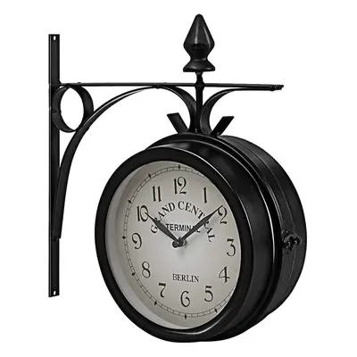 2024,double-sided Wall Clock Station Clock Garden Clock