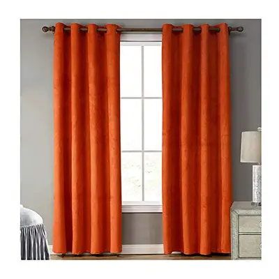 SimidunEUR Thermal Insulated 70% Blackout Suede Nap Curtains Energy Saving Super Soft Eyelet Cur