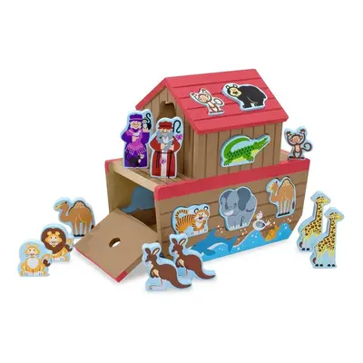 Melissa & Doug Noah's Ark Wooden Shape Sorter Educational Toy (28 pcs)