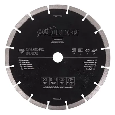 Evolution (D230SEG-CS) - mm Diamond Blade For Disc Cutters - Segmented Edge For Cutting Masonry,