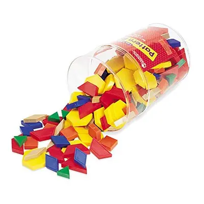 Learning Resources Pattern Blocks, 1CM, Plastic, Various Colors, Set of