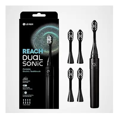 Dual Sonic Electric Toothbrush, Handle Toothbrush Heads, Brushing Modes Strong & Gentle, Portabl