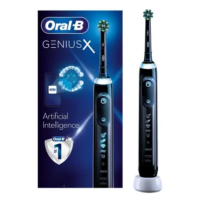 (Midnight Black) Oral-B Genius X Bluetooth Rechargeable Toothbrush