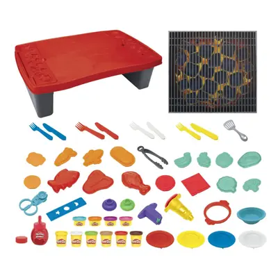 Kitchen Creations Big Grillin' Playset 40-Piece BBQ Toy with Non-Toxic Drizzle and Colours