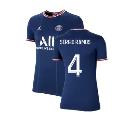 (L) PSG Womens Home Shirt (SERGIO RAMOS 4)