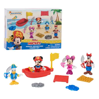 Mickey Mouse Pirate Adventure Figure Set Kids Toys for Ages Up Amazon Exclusive