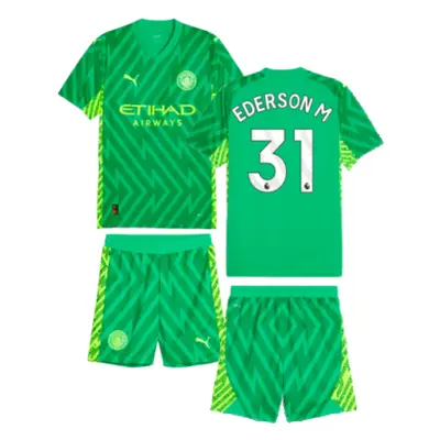 (3-4 Years) Man City Goalkeeper Mini Kit (Green) (Ederson 31)