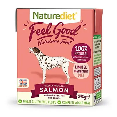 Naturediet Feel Good Salmon and White Fish Complete Wet Food 390g x