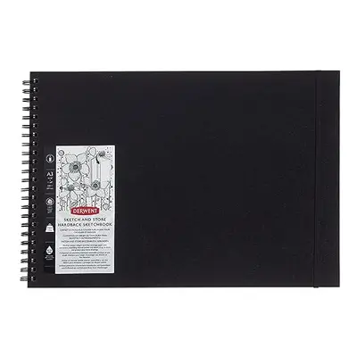 Derwent Sketch & Store Hardback Sketch Book, A3 Landscape, Drawing & Writing, Sheets, Acid-Free 