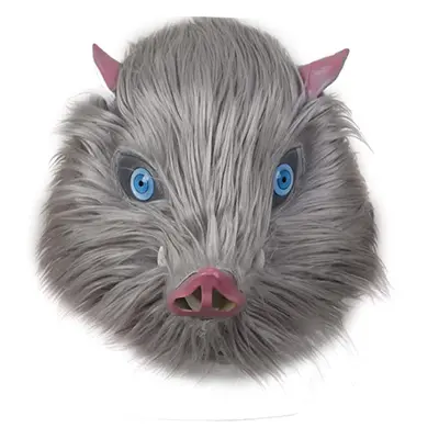 Demon Slayer Inosuke Hashibira Boar Head Latex Cosplay Mask