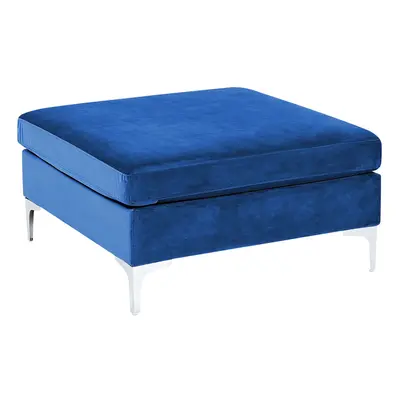 Velvet Ottoman Blue EVJA