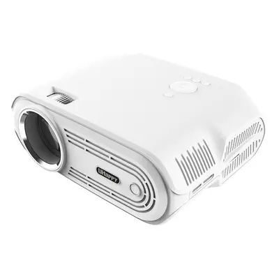 (White, EU Plug) 1280x720P LED Projector ANSI Lumens 3000:1 Contrast Ratio Vertiacl Manual Keyst