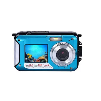 2.7K 48MP 16X Full HD Waterproof Camera, 16X Anti-shake Digital Zoom Waterproof Camera for Snork