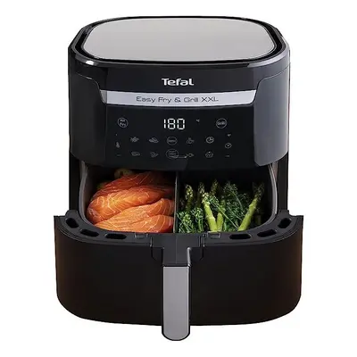 Tefal Easy Fry 2in1 Digital Dual Air Fryer & Grill, 6.5L or 3.25L x2 Drawer Capacity, Programs, 