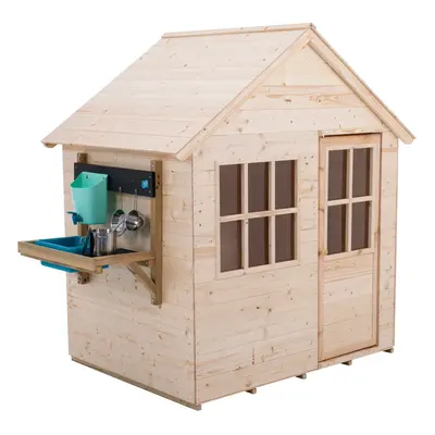 TP Hideaway Wooden Playhouse with Mud Kitchen - FSC certified