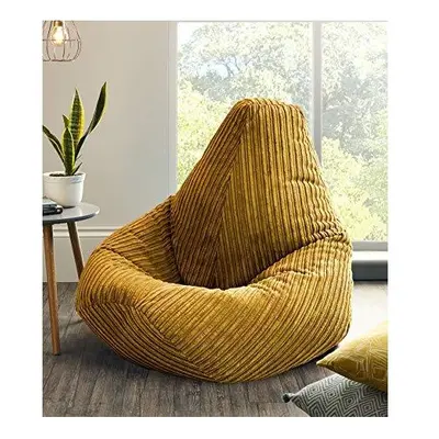 Jumbo Cord Beanbag Chair, Extra Large Bean Bags in Plush Jumbo Cord High back Beanbags, Lounger,