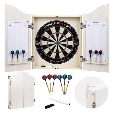 (Light oak) Wooden Dart Cabinet Sisal Target Sets of g Darts