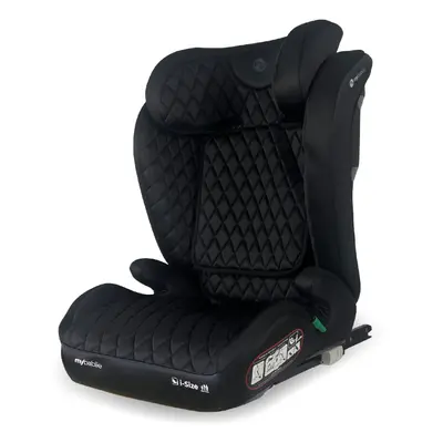 MBCS23 i-Size (100-150cm) High Back Booster Car Seat - Quilted Black