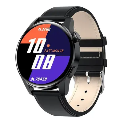 (black, leather belt) Lige Men Smart Watch Heart Rate Monitor Sports Waterproof Men&apos;s Watch