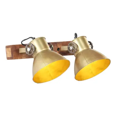 vidaXL Industrial Wall Lamp Brass E27 Bedside Reading Light Fixture Hallway