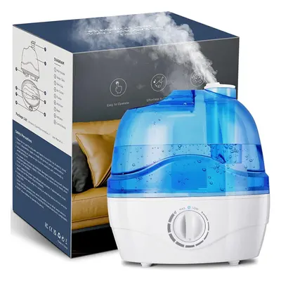 (âblue and White) Air Cool Mist Humidifiers for Home with Rotation Nozzle, BPA-Free, Wide Mout