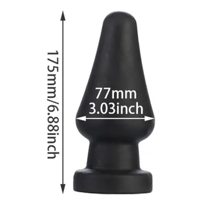 (PX261-Black) Anal Plug Sex Shop Big Butt Plug With Powerful Sucker Female Masturbation Tool Ana