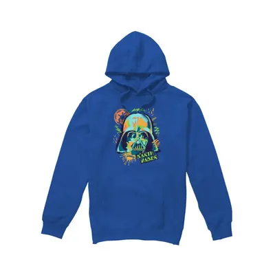 (M, Royal Blue) Star Wars Mens 90s Darth Vader Hoodie