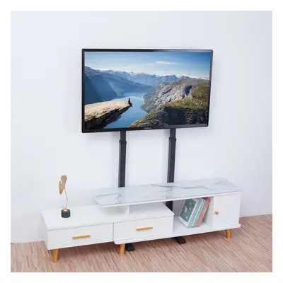 Floor Standing TV Mount Stand Bracket Height Adjustable for